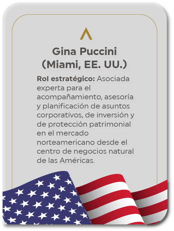 Rol estratégico de Gina Puccini (Miami, EE. UU.)